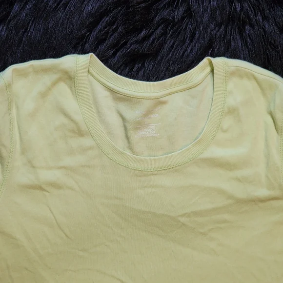 Christopher & Banks Light Lime Green Short Sleeve T-shirt Women's Size XL - Picture 3 of 5